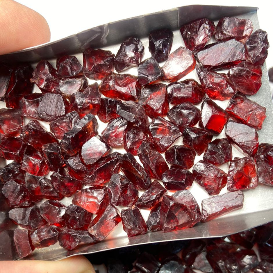 Shop  Raw Red Almadine Garnets for Faceting