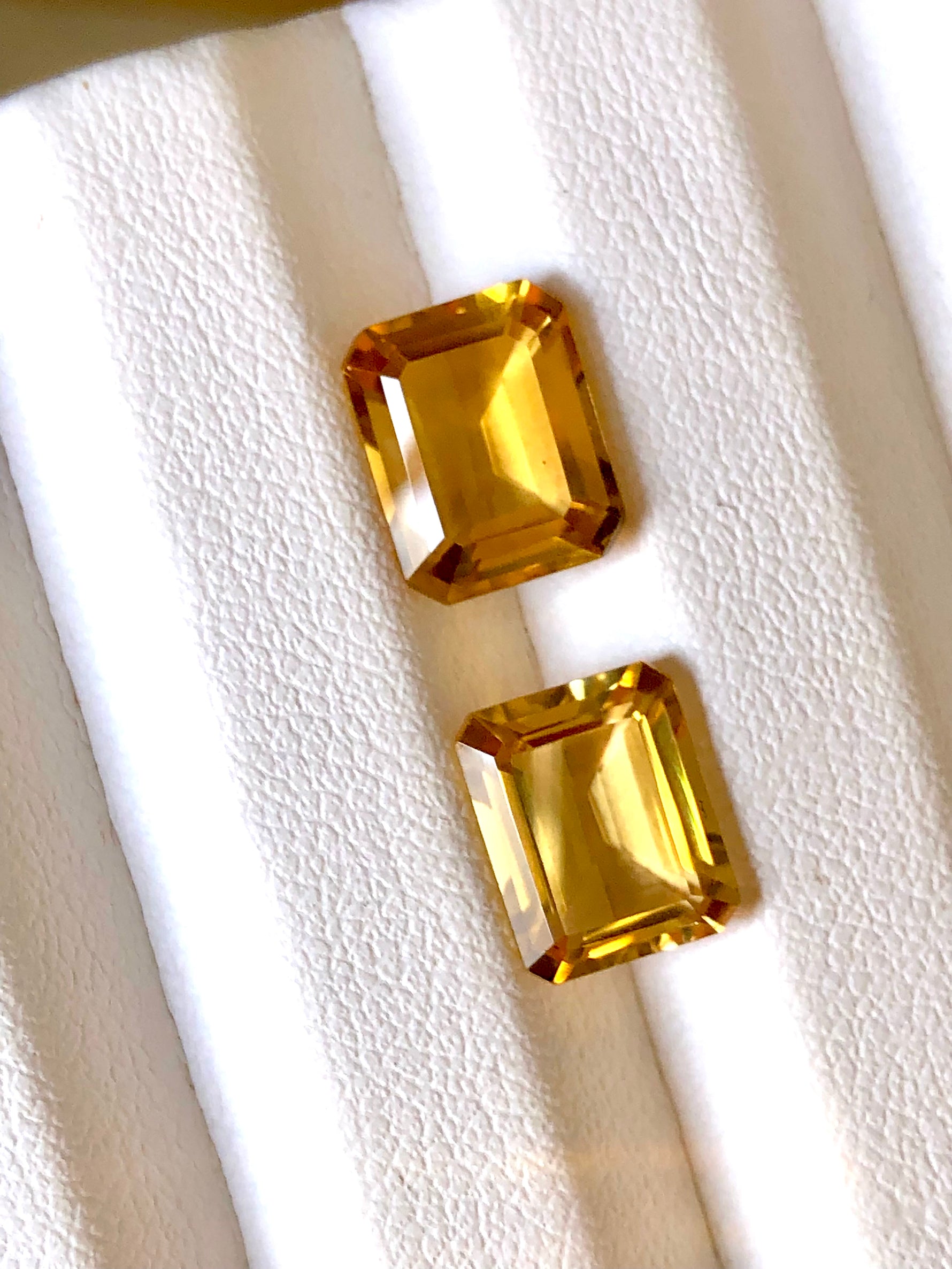 Buy Yellow Loose Citrine Pair Gems