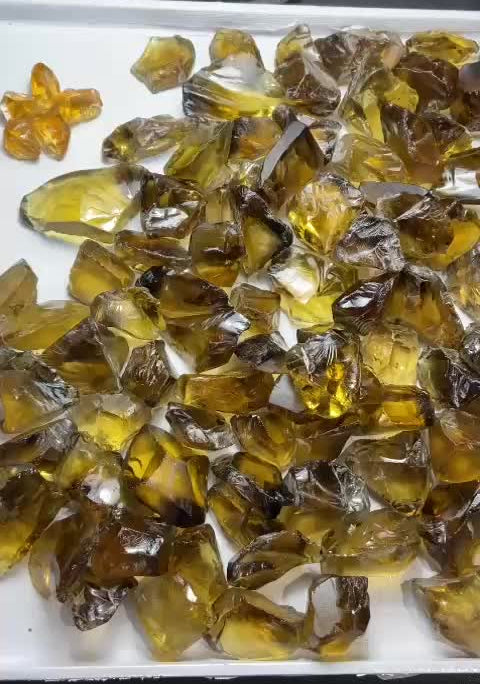 Faceting Rough Citrine