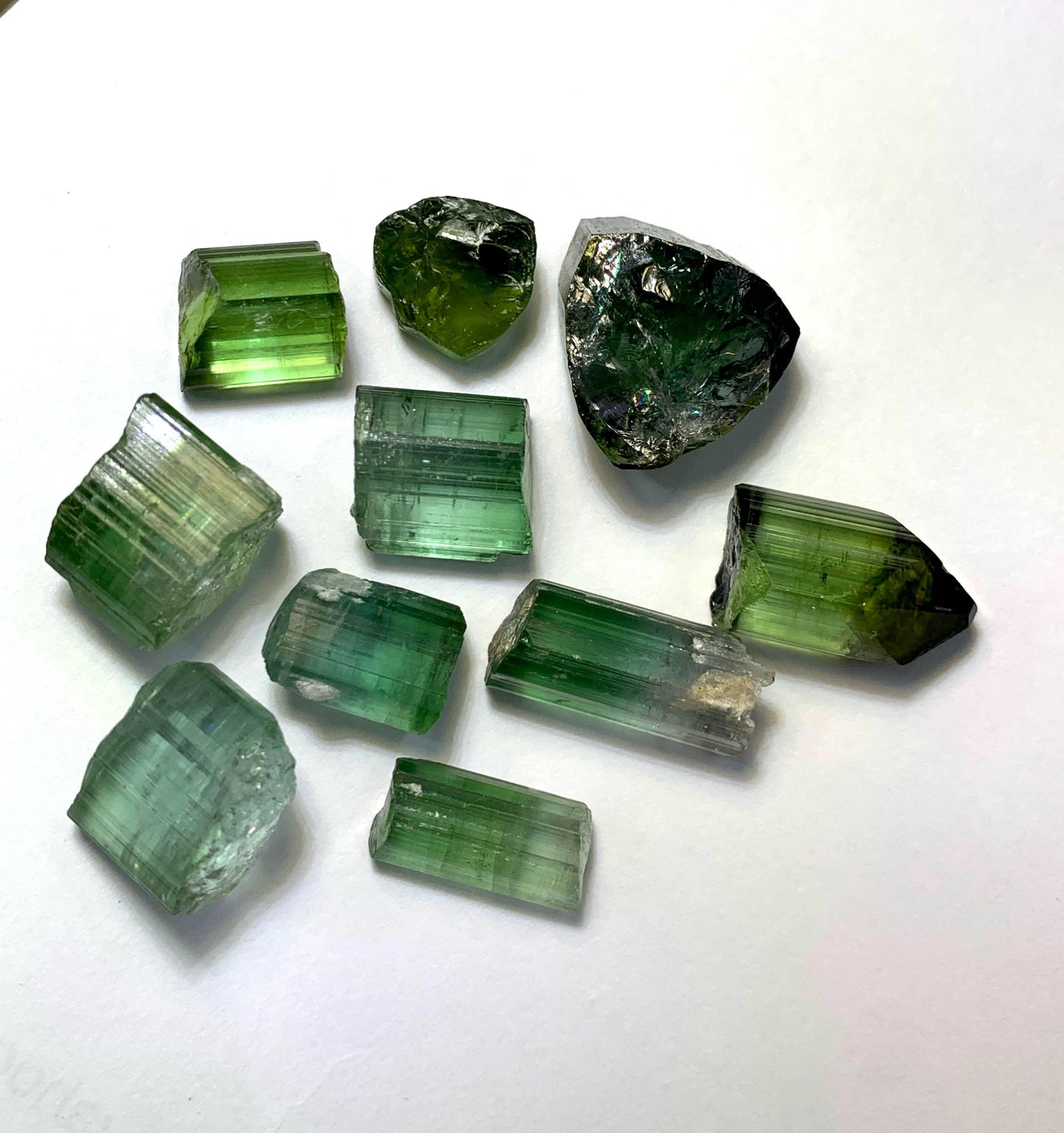 Rough Green Tourmaline Price per gram