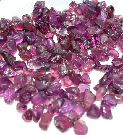 Facet Rough Rhodolite garnet stone