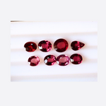 8 carats Oval Pear Shape Garnet Gemstones for Jewelry -Red