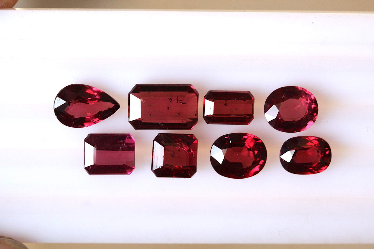 Brilliant Rhodolite Garnets for jewelry