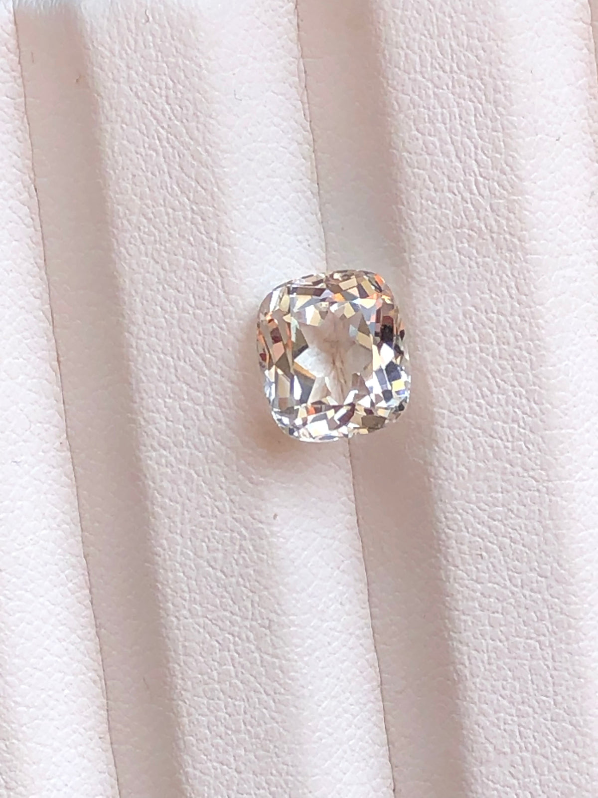 4.3 carat cushion cut goshenite for sale