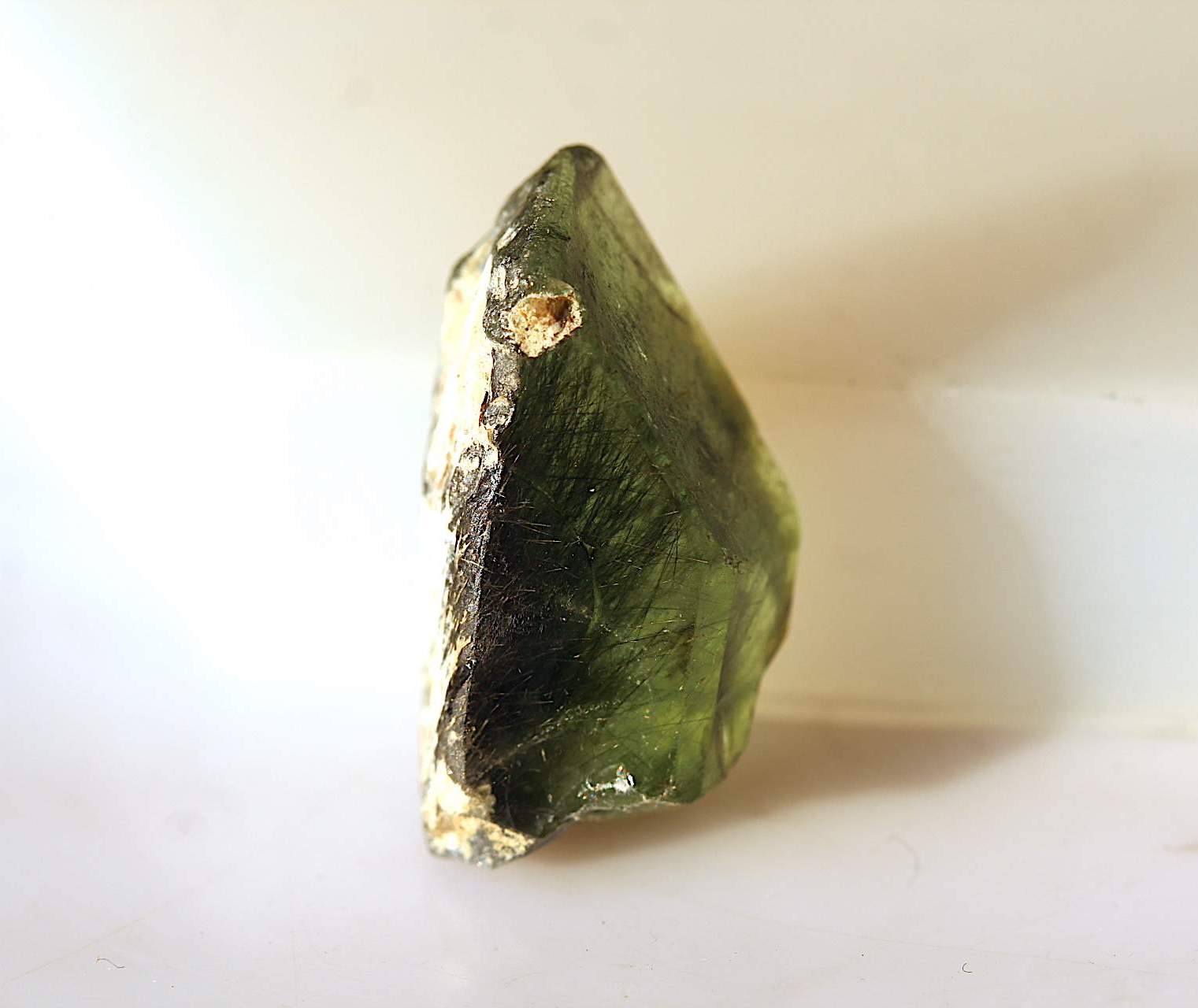 Raw Ludwigite Included Peridot