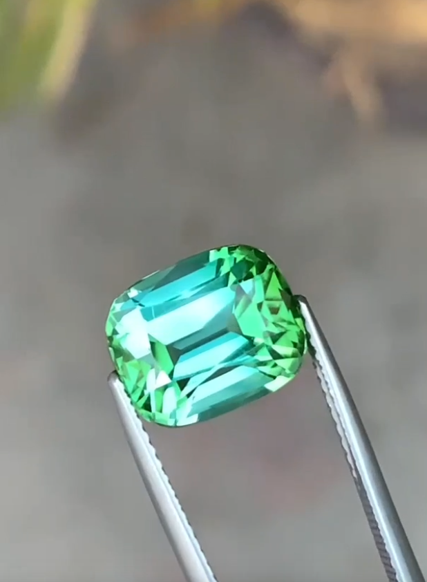 6 Carat Bluish Green Color Tourmaline | Green Tourmaline