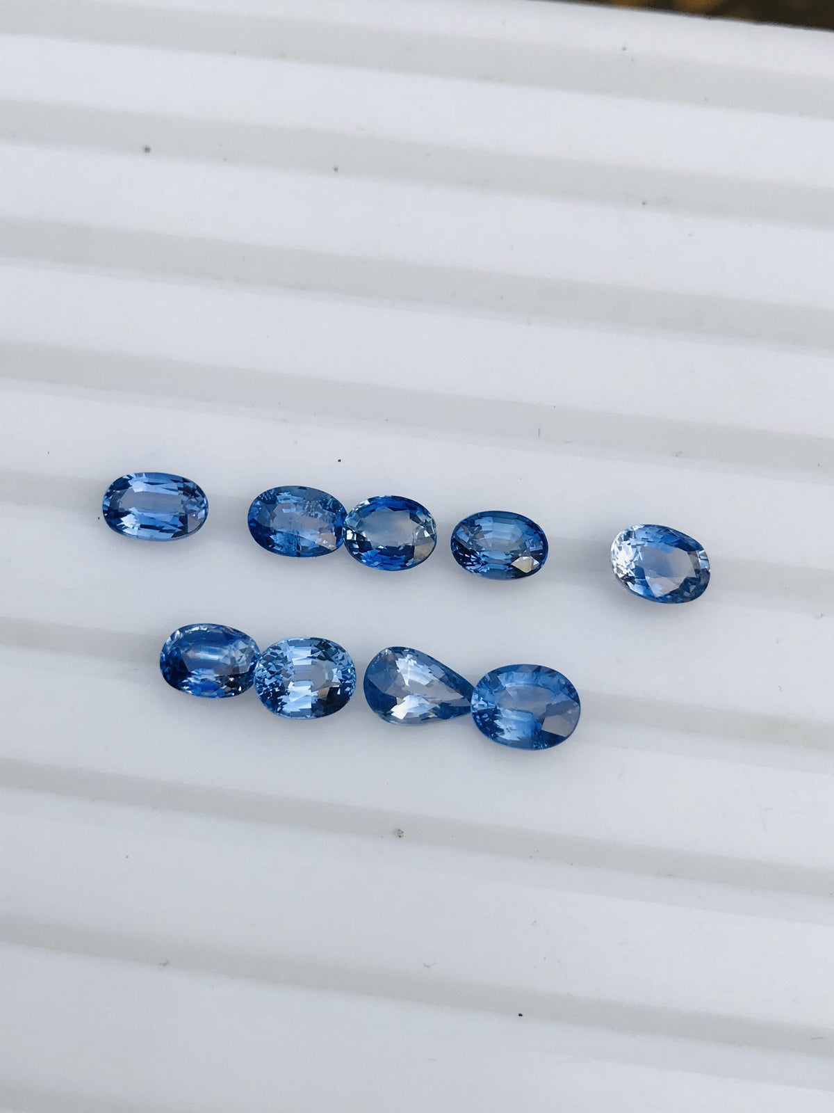 10ct Natural Ceylon Sapphire Gems 9 pieces - Folkmarketgems