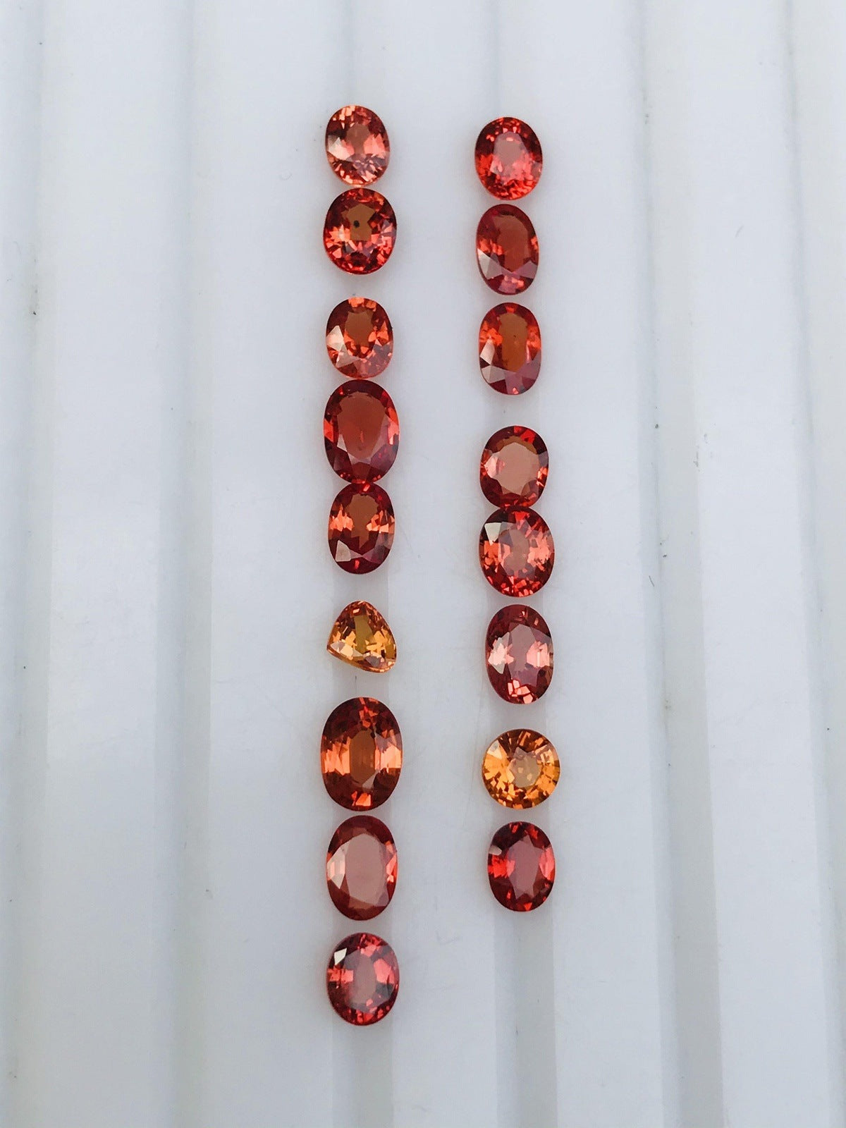 Orangish Red Sapphire for Sale