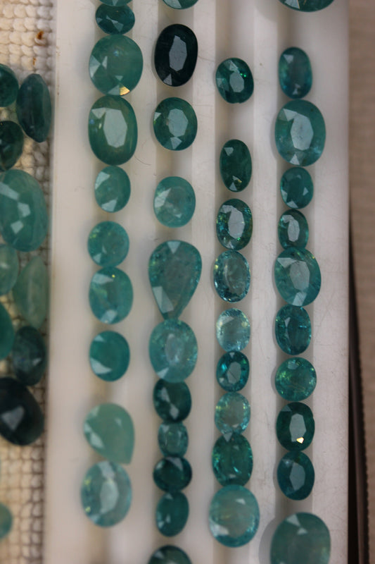 100 carat Paraiba Color Extremely Rare Gradidierite Bulk Deal - Oval, Round, Cushion, Emerald Cut