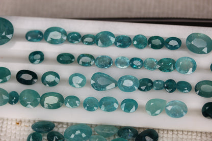 100 carat Paraiba Color Extremely Rare Gradidierite Bulk Deal - Oval, Round, Cushion, Emerald Cut