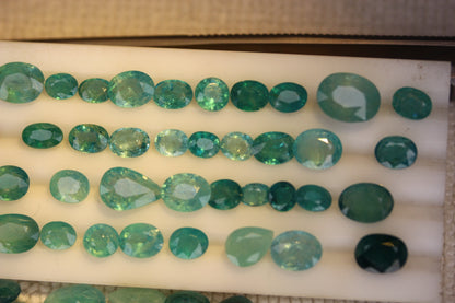 100 carat Paraiba Color Extremely Rare Gradidierite Bulk Deal - Oval, Round, Cushion, Emerald Cut