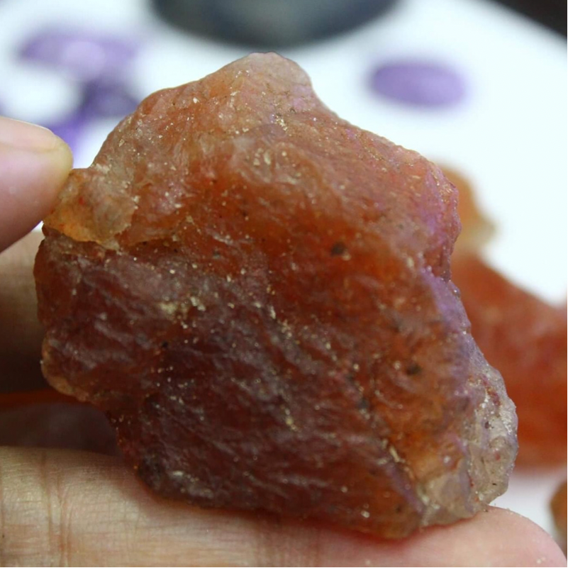 Raw Sunstone for sale - uncut sunstones