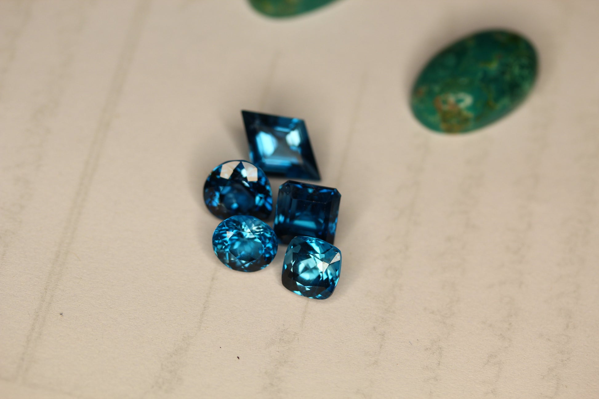 Blue Topaz gemstone online | blue topaz studs white gold