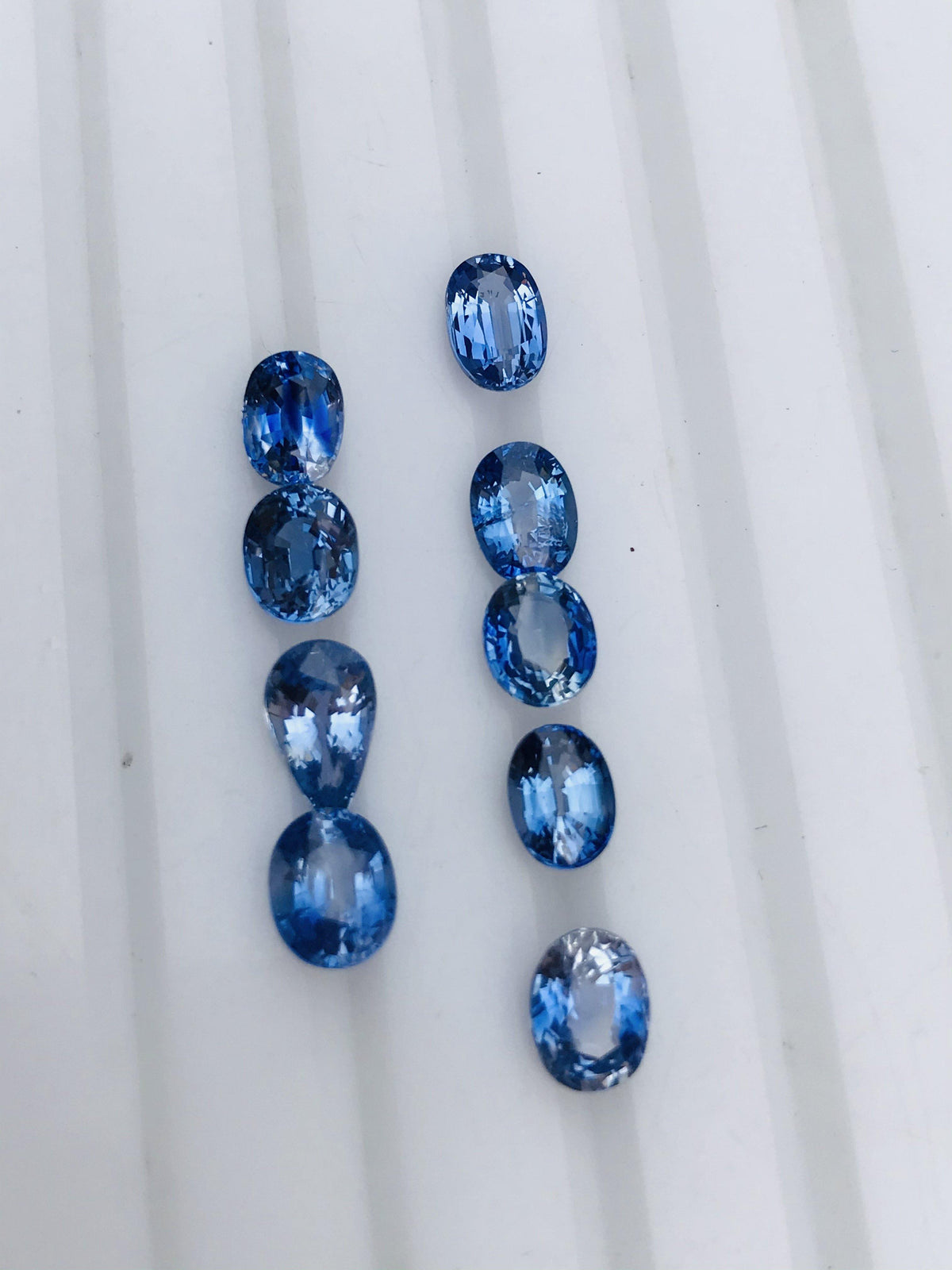 10ct Natural Ceylon Sapphire Gems 9 pieces - Folkmarketgems