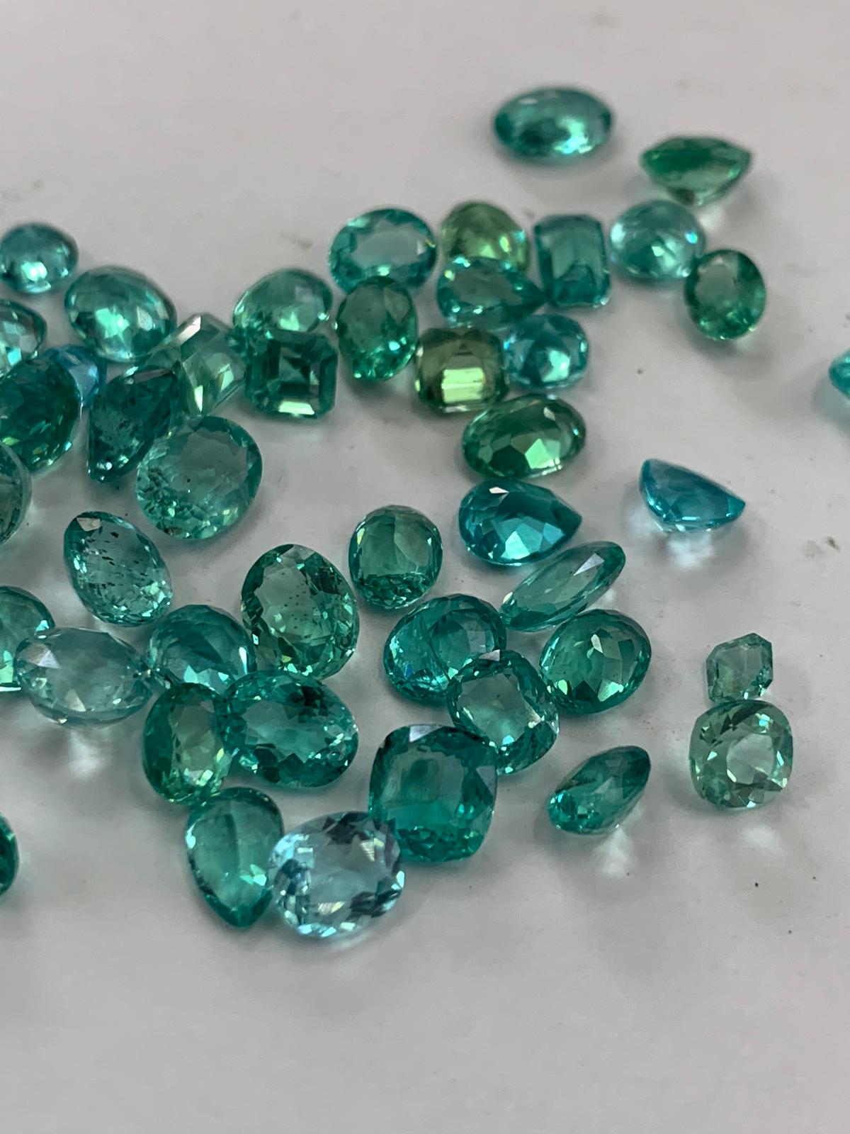 Buy Natual Paraiba like Neon Blue Apatite for jewelry designers