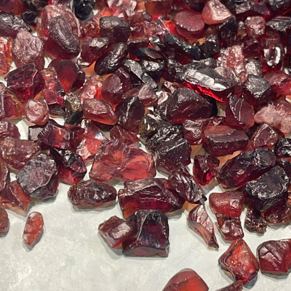 Raw best sale red garnet