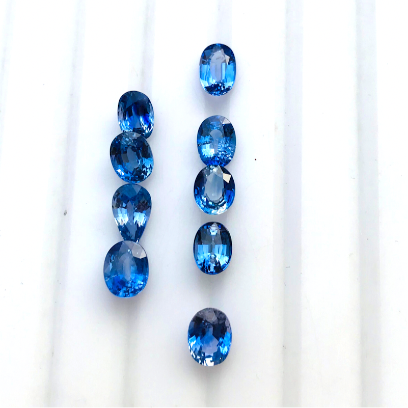 10ct Natural Ceylon Sapphire Gems 9 pieces - Folkmarketgems