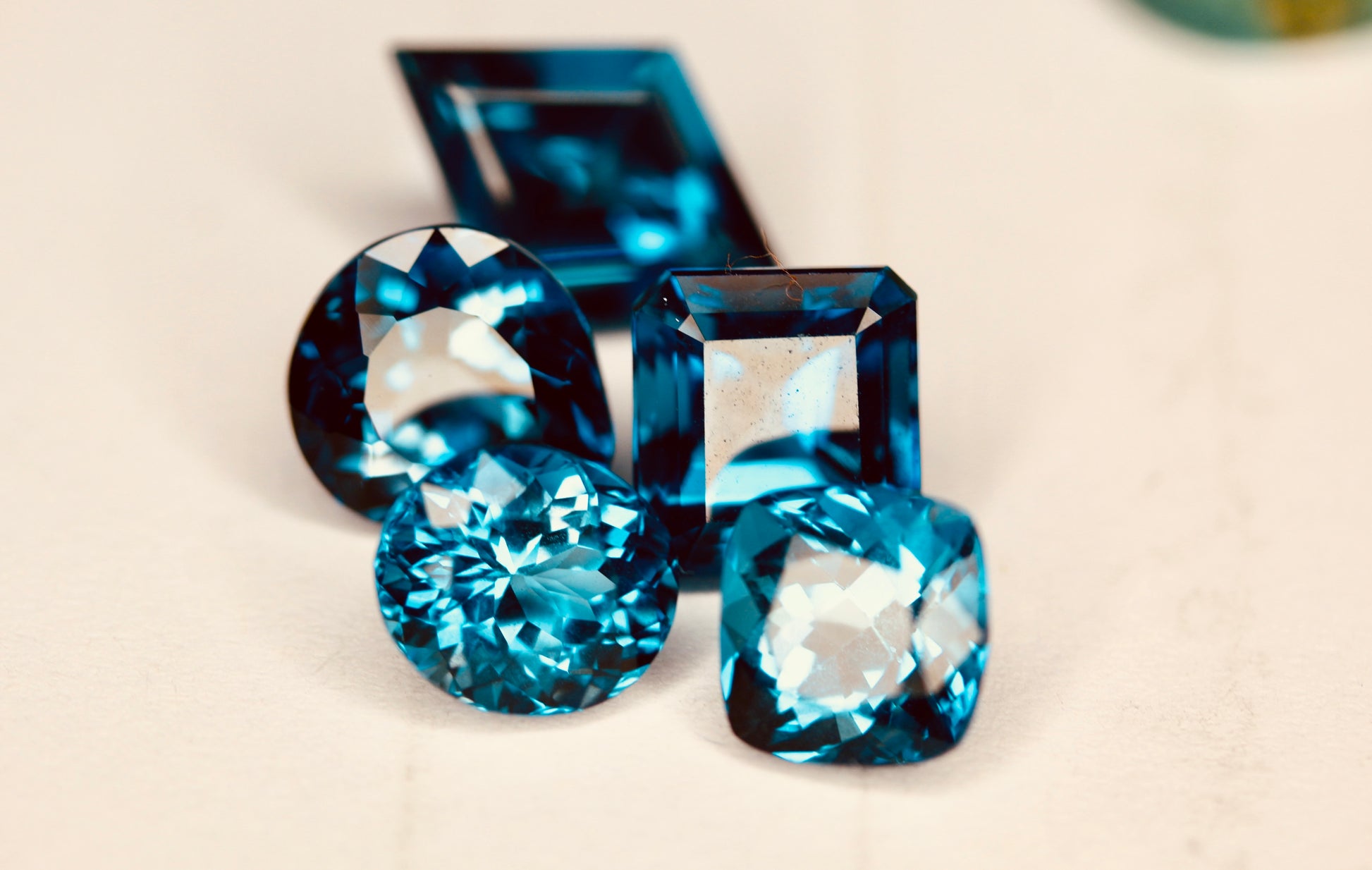 London Blue Topaz earrings | london blue topaz birthstone month