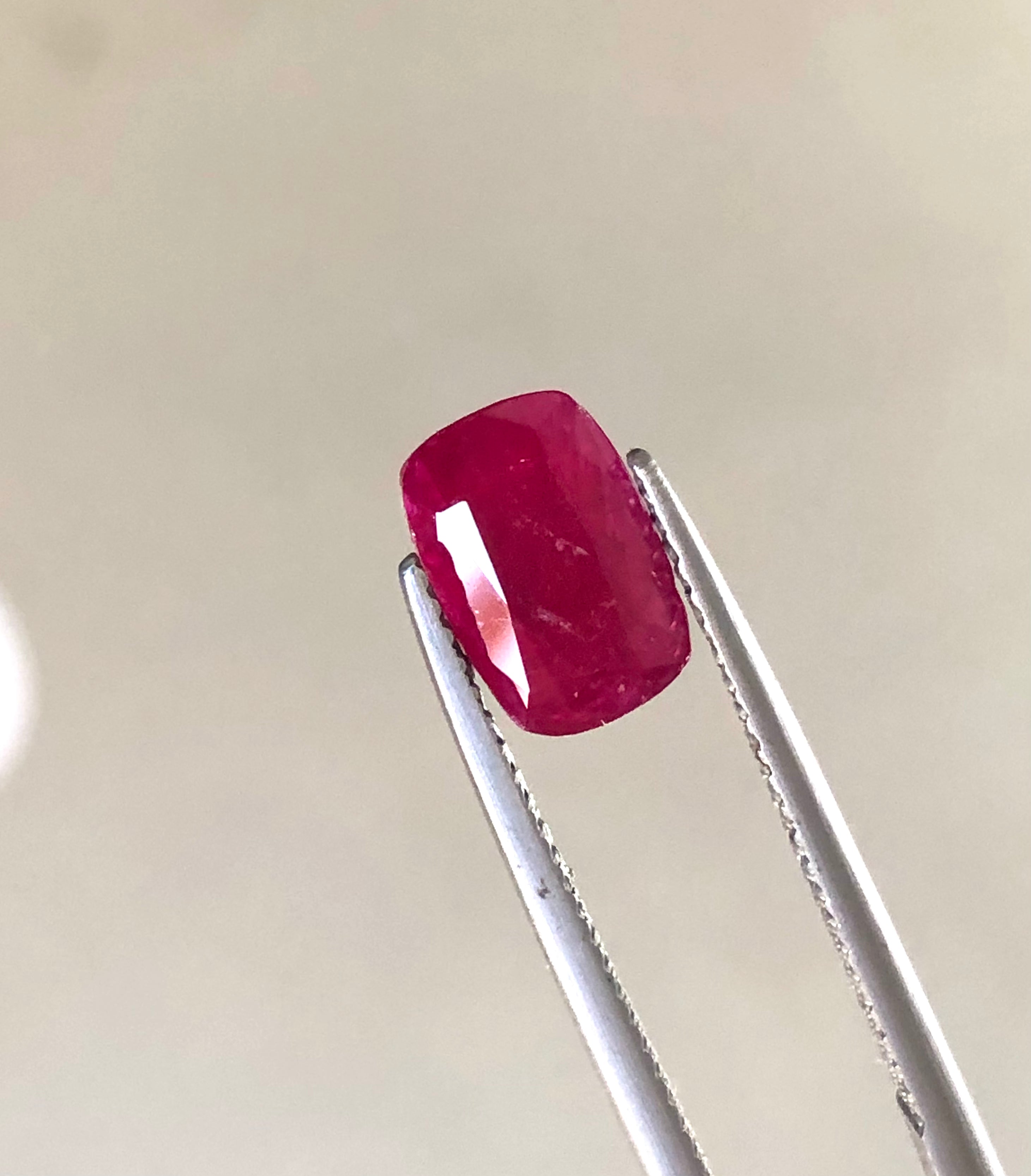 Buy Emerald Cut Red Ruby from Kashmir