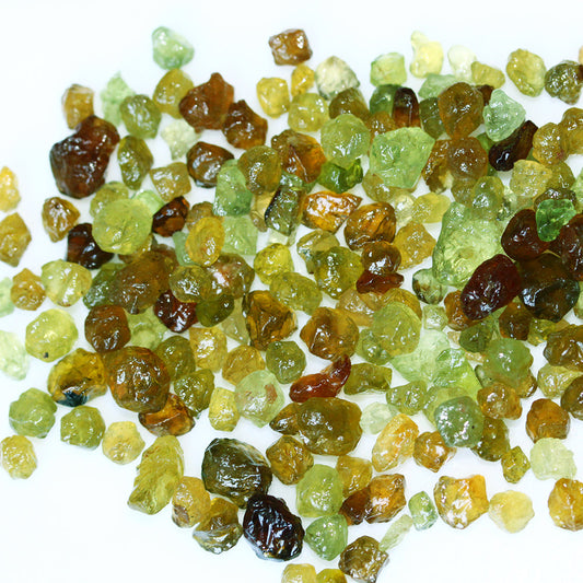 Faceting Rough Mali Garnets / Green Garnets for Sale