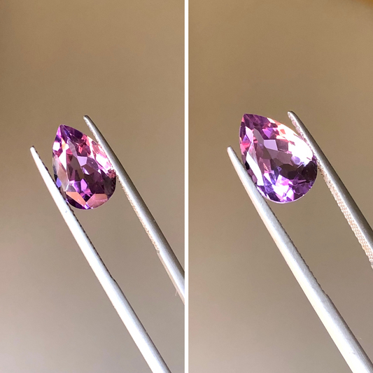 Buy Pear shape amethyst pair