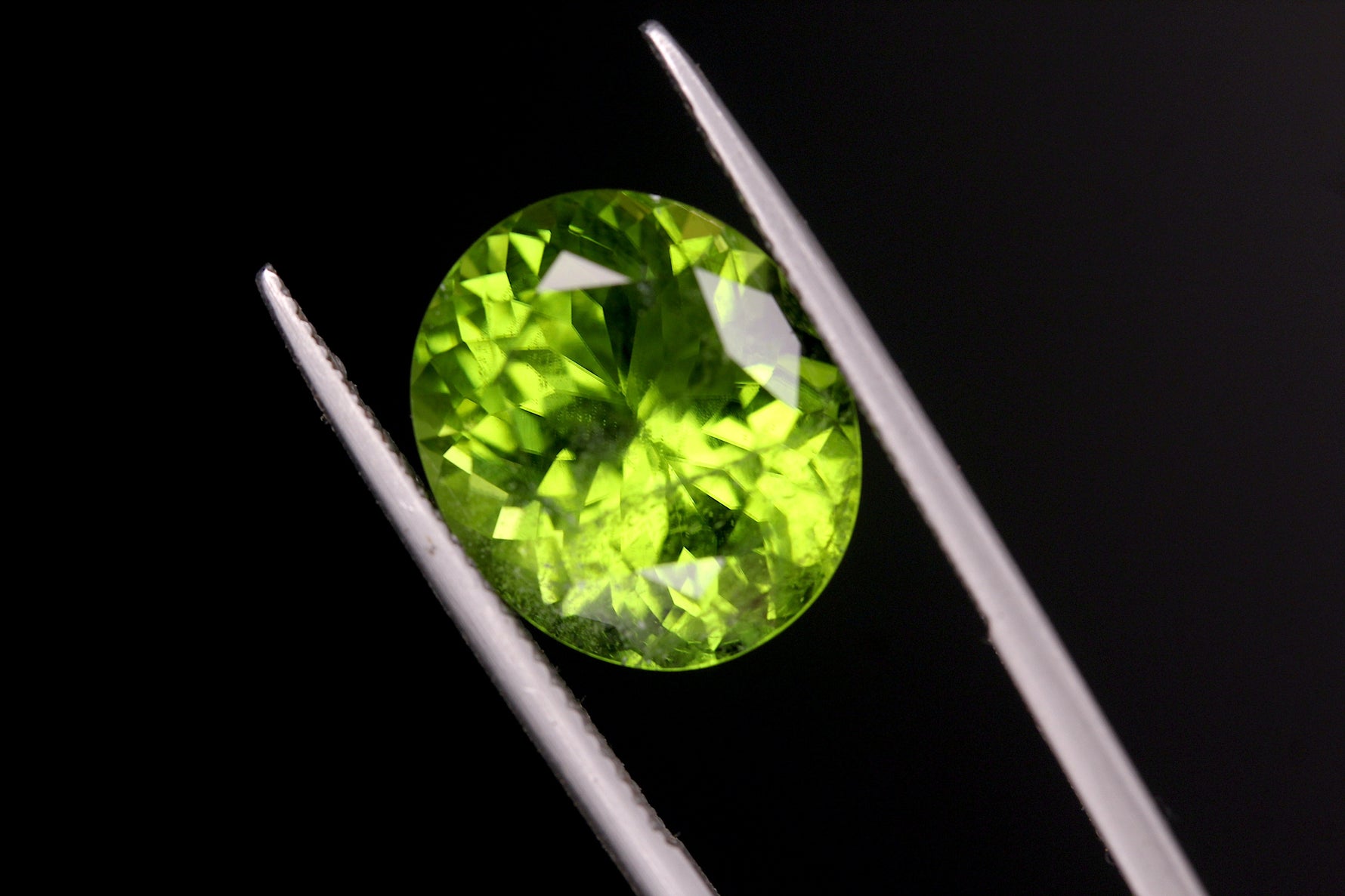 vivid green peridot from Pakistan