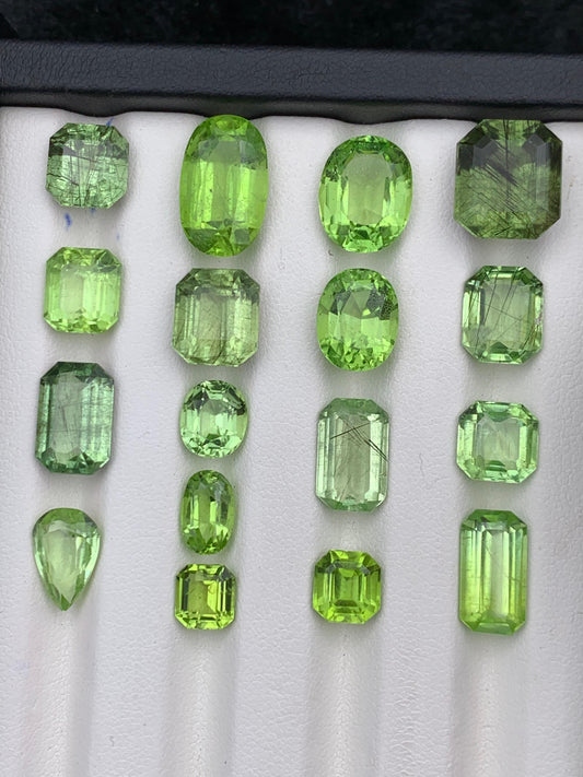 80 carats Emerald Cut, Oval Green Peridot Loose Gems Deal