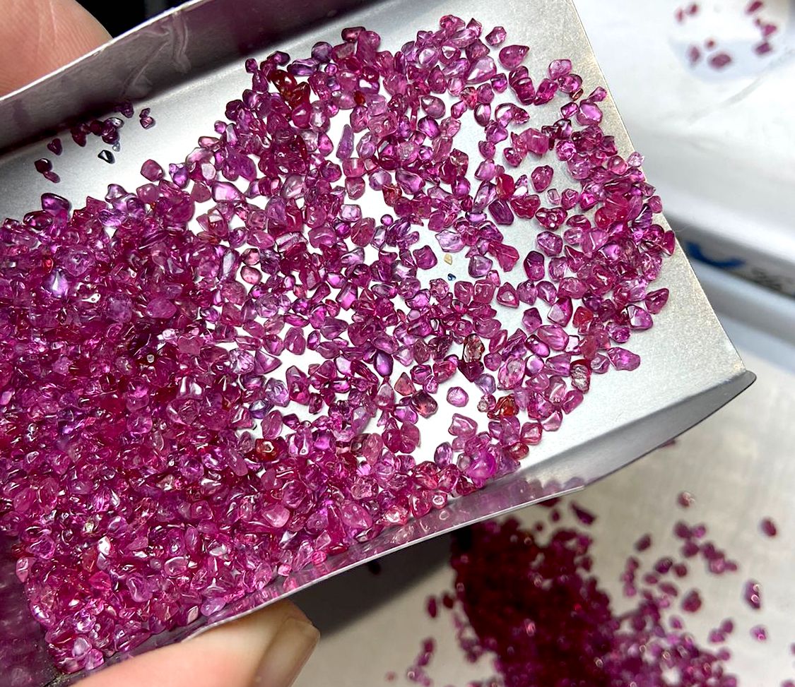 Shop pink Facet Rough Rubies