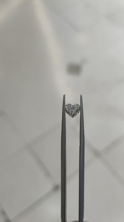 0.73 carats Natural Fancy cut Heart Shape Diamond