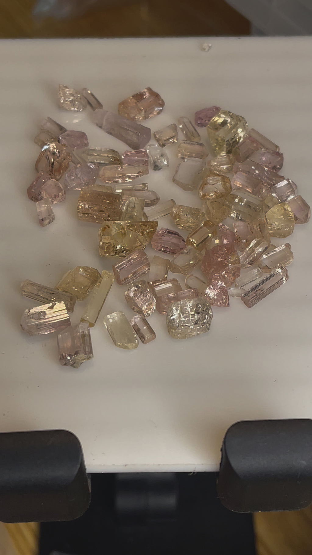 But rare pink Topaz for Faceting