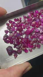 Facet the rough rubies gemstones in beautiful gemstone