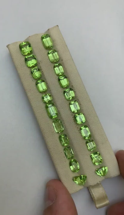 birthstones by month august - Loose Peridot Stones