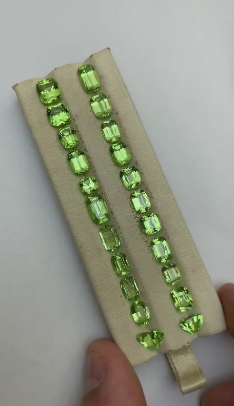 birthstones by month august - Loose Peridot Stones