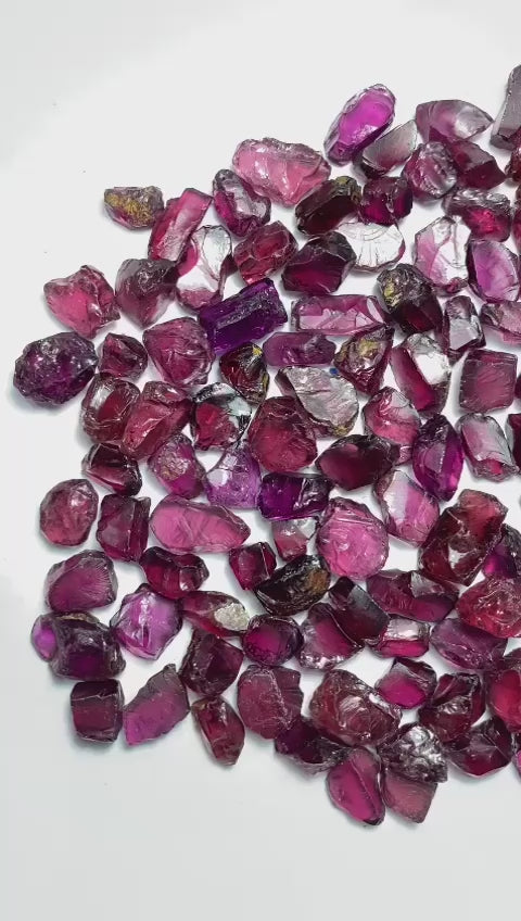 Buy Facet Grade Rough Purple Rhodolite Garnets for cutting