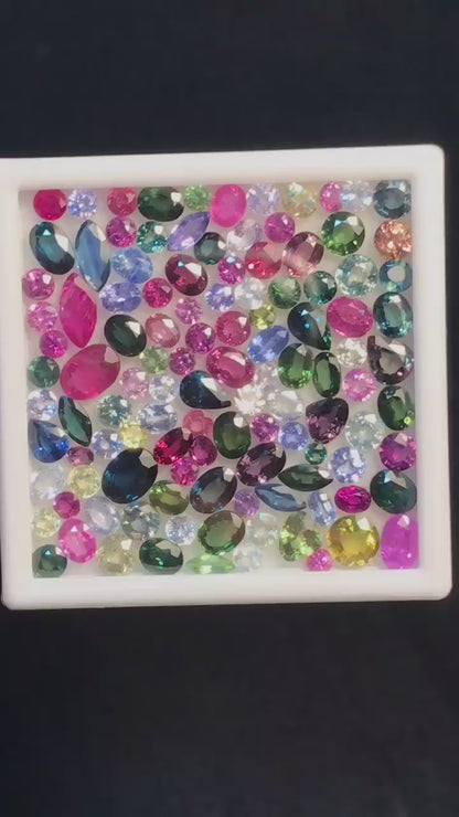 40 Carats Natural colourful Loose Sapphires Stones