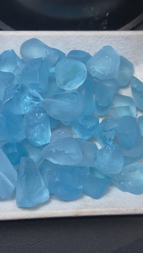 300 Grams Swiss Blue Topaz for Faceting