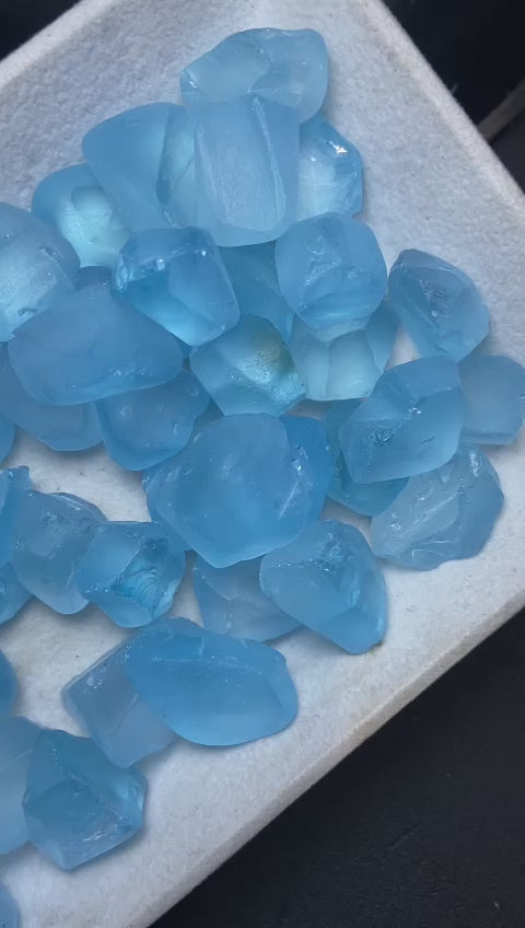 300 Grams Swiss Blue Topaz for Faceting