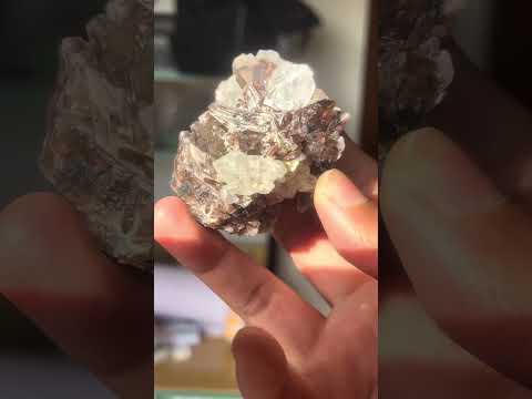 85 Gram Rare Axinite with Quartz crystals on Feldspar