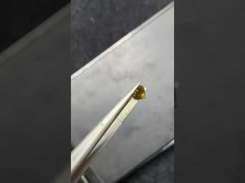 1.30 carats Fancy Cut Yellow Sphene / Titanite