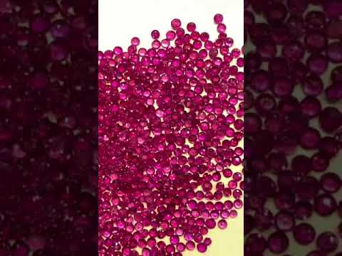 Calibrated Round Brilliant Diamond Cut Natural Ruby Stones for Jewelry Designers