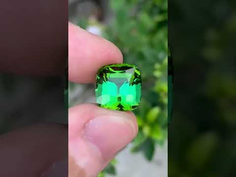 15.40 carats Bluish Green Color Tourmaline from Afghanistan