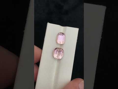 2 Pieces Natural Pink Topaz | Imperial Topaz | Katlang Topaz