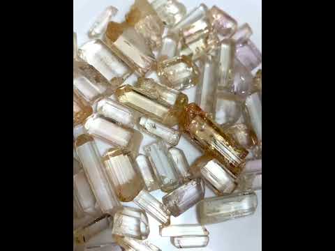 280 carats Natural Terminated Katlang Topaz  Raw Crystals | Imperial Golden Topaz