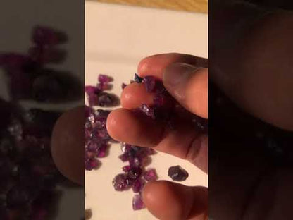 100 carats Facet Rough Parcel of Purplish Raw Sapphires