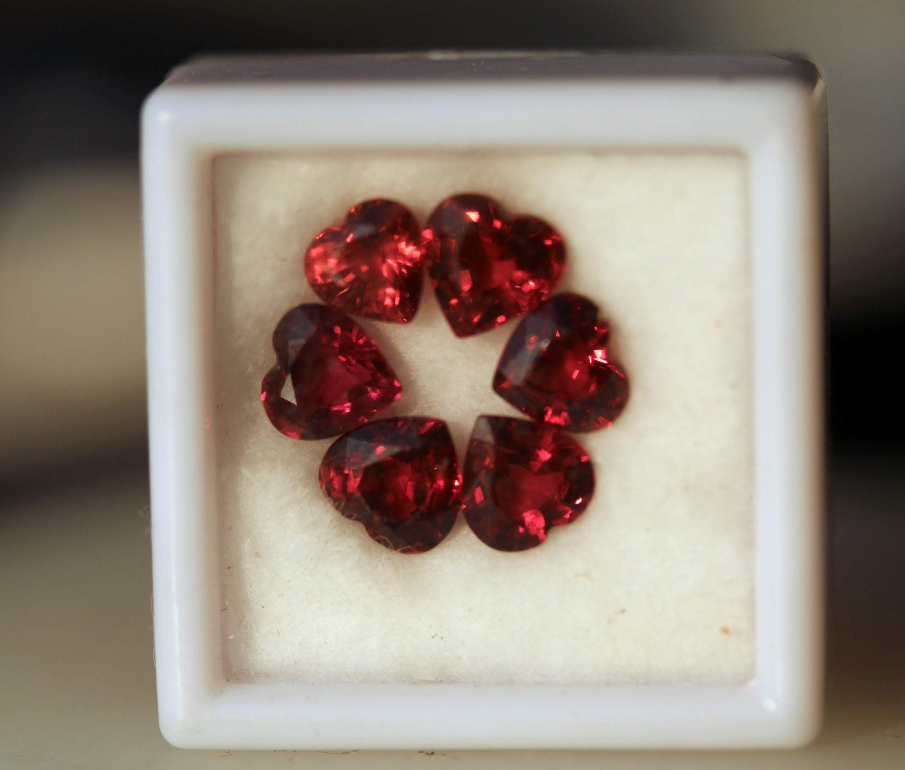 Buy Red Garnets Hear Shape for Jewelry