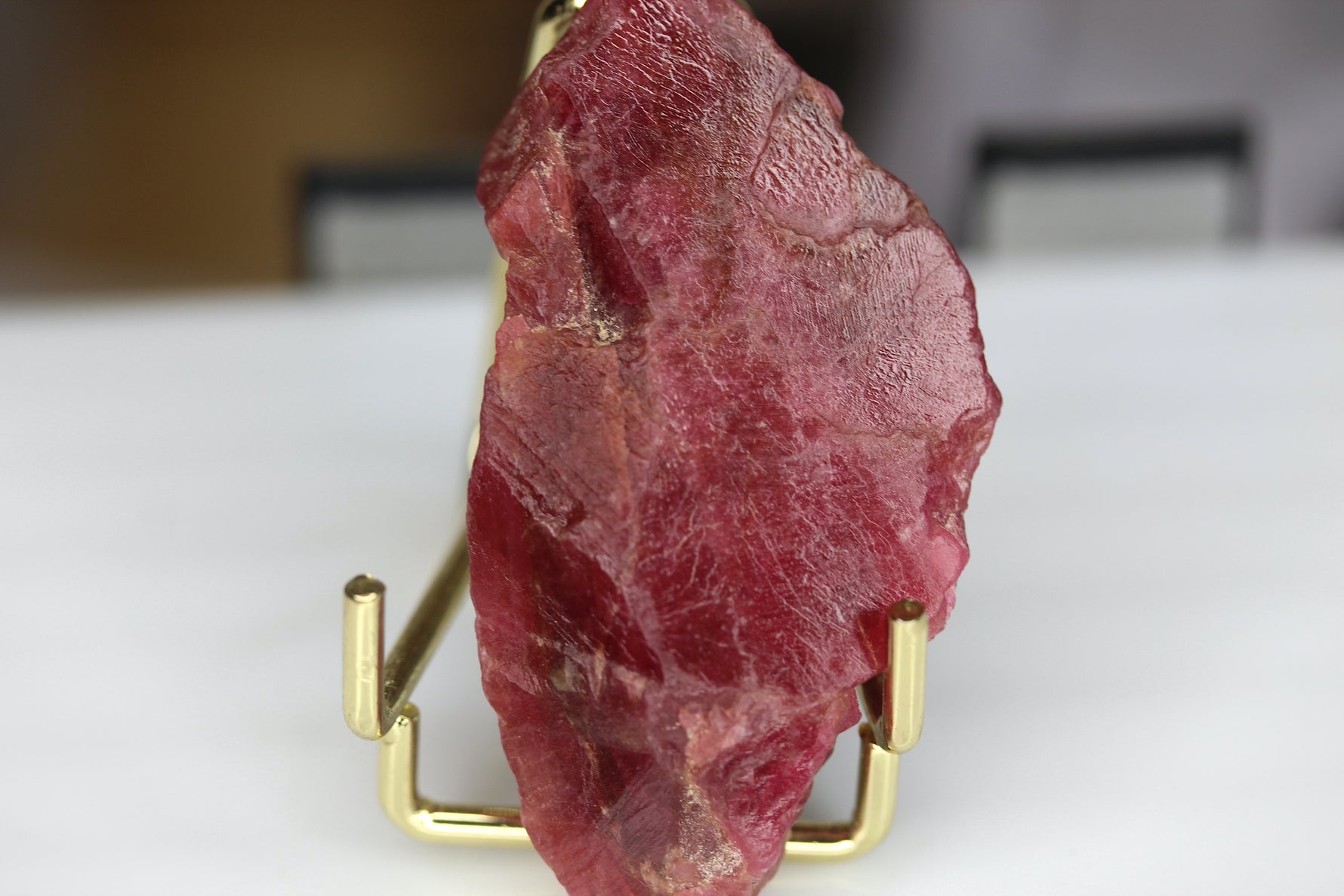 Raw Rhodonite Crystal specimen