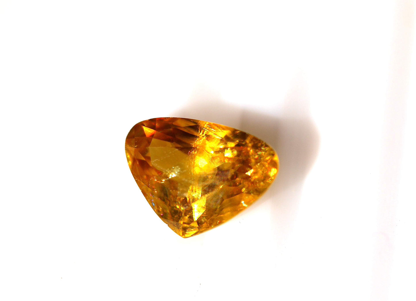 2.8 Carats Triangular Natural Rare Yellow Sphene Gemstone | Titanite