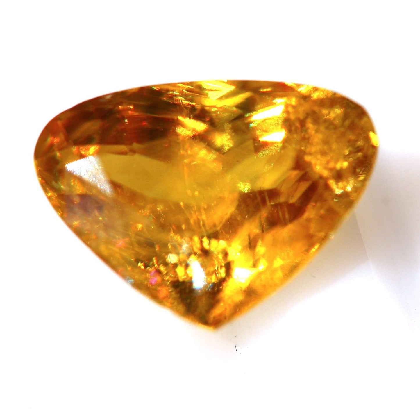 2.8 Carats Triangular Natural Rare Yellow Sphene Gemstone | Titanite