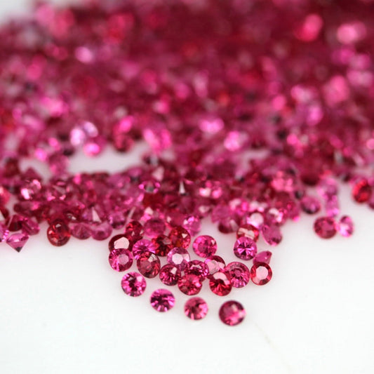 10 carats Melee size Round Brilliant Natural Mogok Pink Spinels | Reddish Pink Spinels