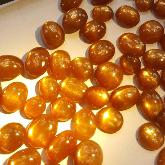 Natural star sunstone cabochons gemstone for sale